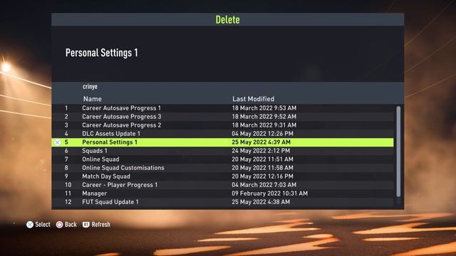 FIFA 22: How To Delete Game Saves (Career Mode, Tournaments, Manager Career,  Team Sheets)
