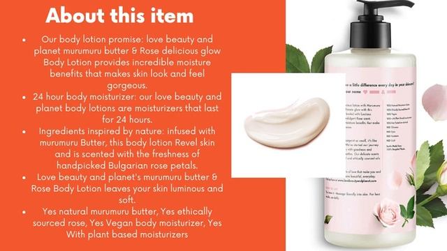 Love Beauty & Planet Body Lotion Delicious Glow | Review #amazon #trending
