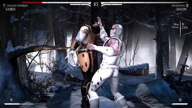 Mortal Kombat X: New Ninja Jason Voorhees & Ninja Goro Skins Gameplay! (PC Mod Showcase)