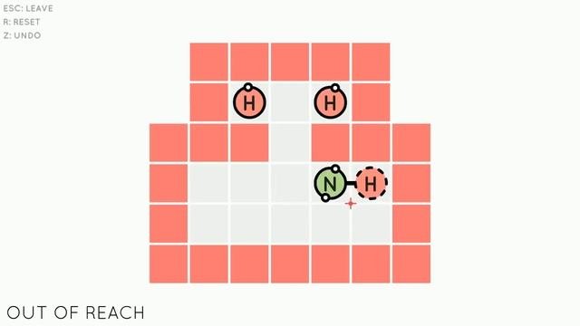 Sokobond Puzzle Walkthrough | 14 | Out Of Reach