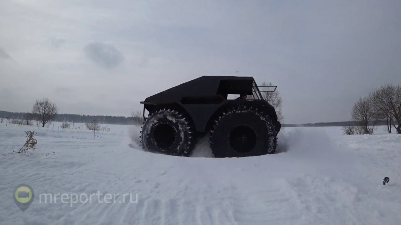 Разворот вездехода на месте