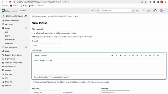 GitLab/GitHub automated issues label bot
