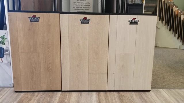 Mohawk Flooring Laminate Boardwalk Collective review colors- Sand Dune/Bleached Linen/Gulf Sand