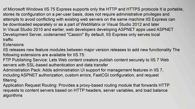 Internet Information Services