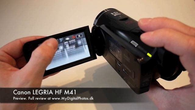 Canon LEGRIA HF M41 Preview