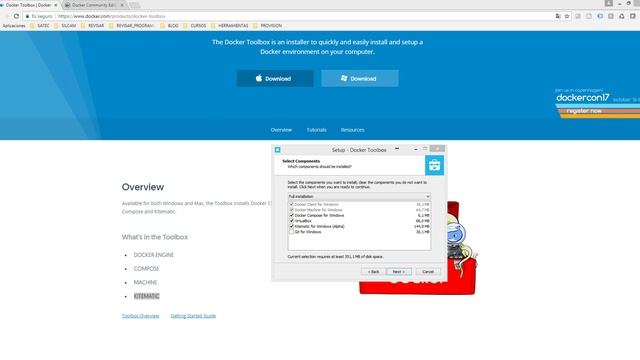 Instalar Docker ToolBox en Windows