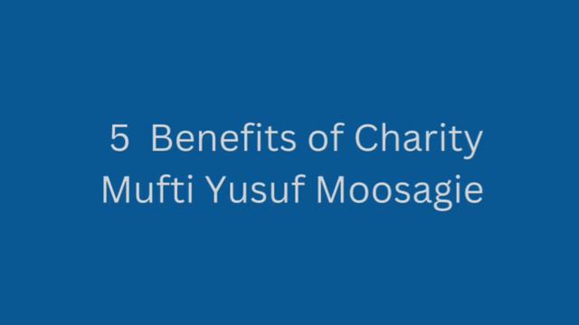 5 Benefits of Charity
