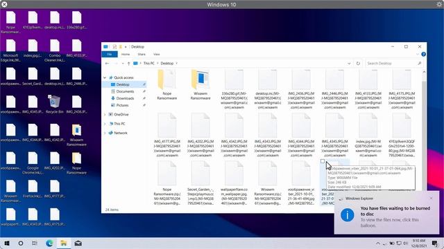 Wixawm (wixawm@gmail.com) ransomware removal instructions.