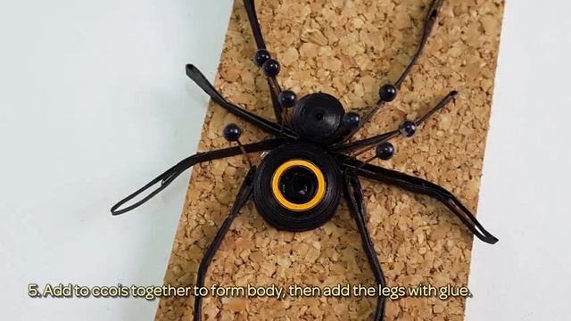 How To Make A Wicked Quilled Spider For Halloween. - DIY Crafts Tutorial - Guidecentral