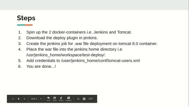 Automate Jenkins war file deployment on Tomcat 8.0