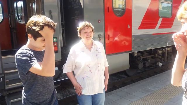 11 июня 2019 Прибытие поезда на ж_д станцию Самара