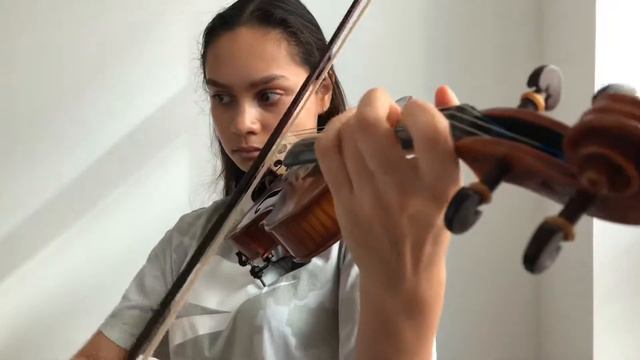 Nadya Anne practicing Bach Partita 3 in E Major Gavotte En Rondeau May 24th 2019