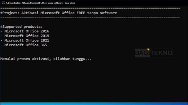 GAMPANG‼ Begini CARA MENGATASI ENTER YOUR PRODUCT KEY MICROSOFT OFFICE 2016 / 2019 / 2021 Pakai CMD