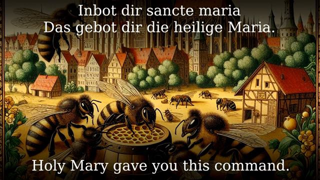 Lorscher Bienensegen [Medieval German bee blessing][+English translation]