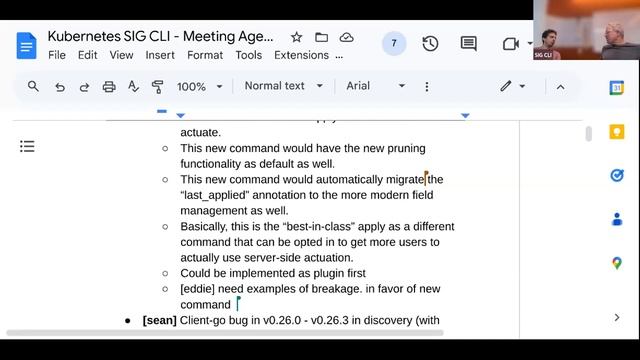 Kubernetes SIG CLI 20230809
