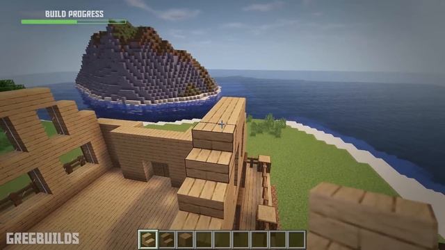 Deluxe Minecraft WOODEN Cabin Tutorial! (#20)