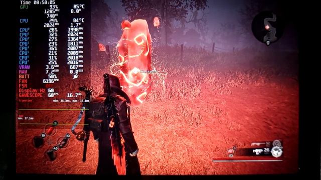 Remant from the ashes on steam deck (any settings)