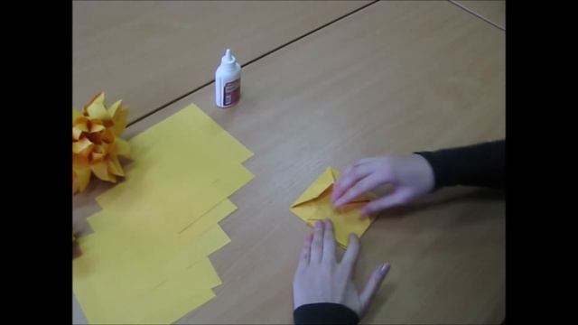 Мастер класс Изготовление кусудамы Цветочная