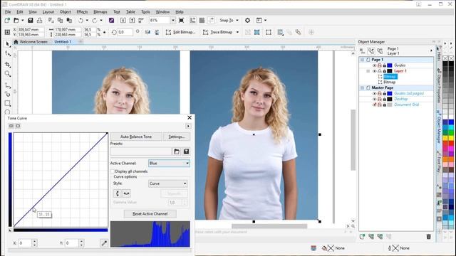 Image adjustment tone curve in CorelDRAW with Stefan Lindblad