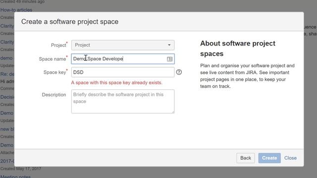 Jira Confluence Tutorial - How to link project to a space in Confluence