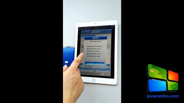 The usage of Feitian bR301 smart Card reader on IOS.