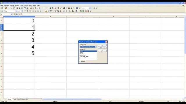 Tabellenkalkulation Tutorial 0053 Tabelle verschieben ( Open Office Calc Libre Office Excel )