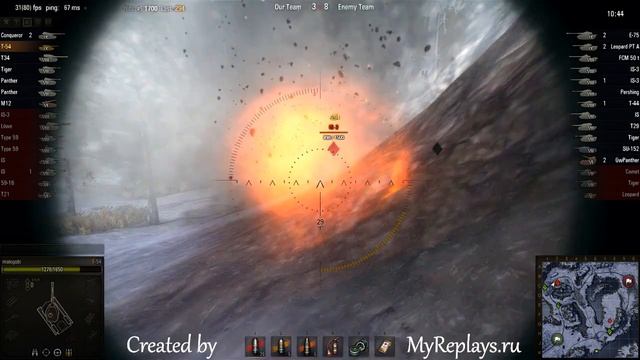 WOT: Arctic Region - T-54 - 2 frags