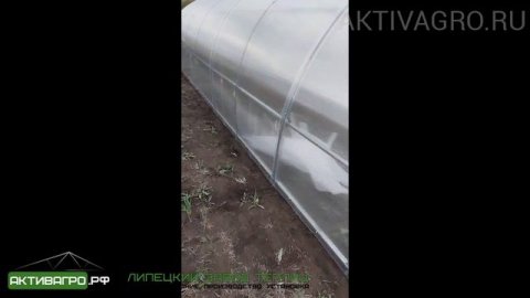 Видеообзор теплицы Ударница урожайная 3х8 м шаг 1 м на сваях