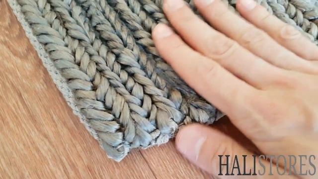 %100 Doğal Choti Jüt Sisal Kilim Halı SB03