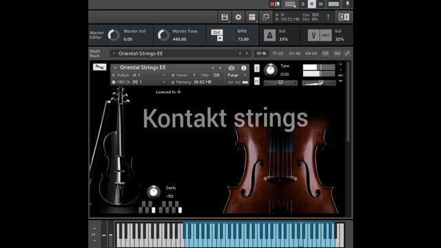 KONTAKT STRINGS ORIENTAL COVERED BY معين النحاس الهوى الغايب محمد عبدو