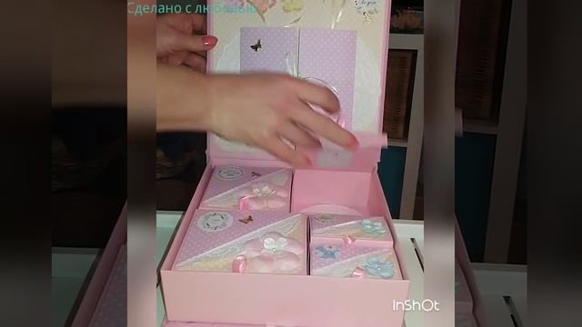 Коробка для девочки.  Скрапбукинг