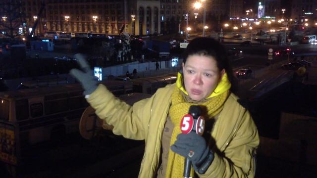 Певица Руслана на руинах Маидана
