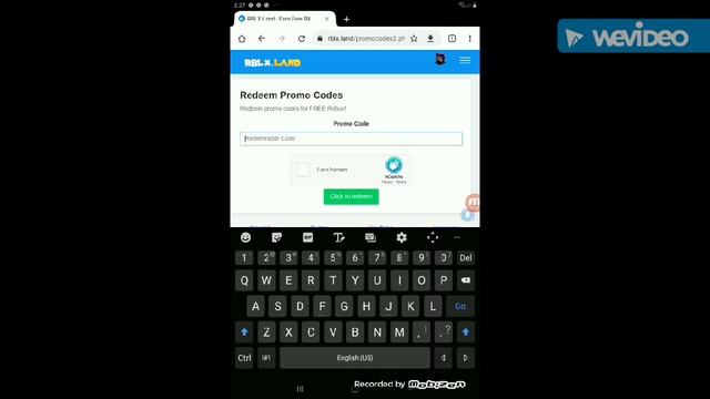 New promo code of rblx.land