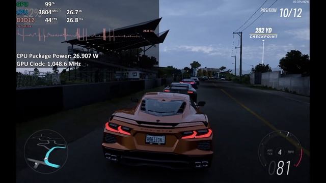 Forza Horizon 5 on Intel Iris Xe (i7-1165G7) - Gameplay Benchmark Test