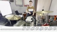 Лизогуб - Девочка Уэнсдей ( Drum tutorial от Александра Русских)