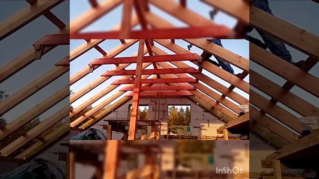 21.Стропильные узлы. Дом из газобетона, своими руками.