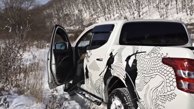Mitsubishi L200 snow   Л200 снежный тест драйв