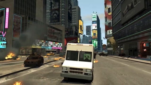 GTA IV - Minecraft Creeper (MOD) HD