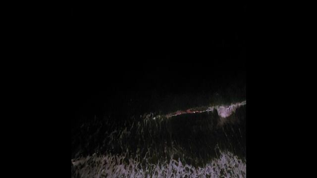 Чёрное море ночью. Ялта. Крым
