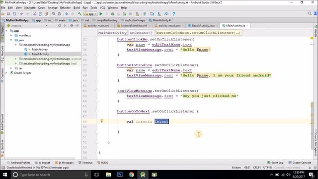 #4 Android Application Development with Kotlin - Switching Activities