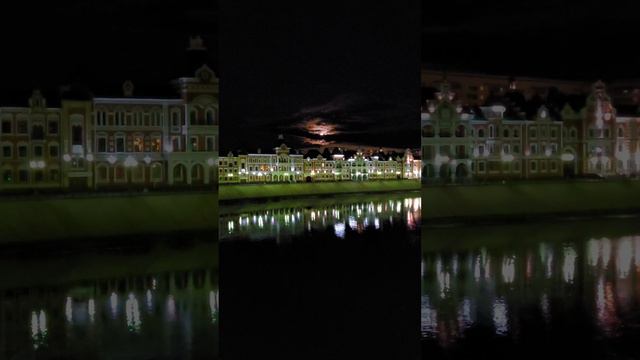 Прогулка лунной ночью в Йошкар-Оле 🌙 Россия 🇷🇺 #путешествие #город #ночь