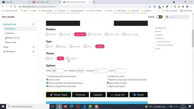 En Yararlı React Paketleri - React Toast Mesajları ve Kullanımı !