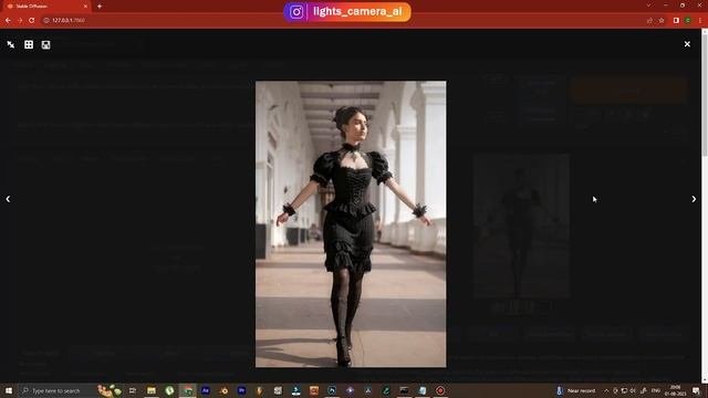 Stable Diffusion change clothes - Tutorial - Gothic dress