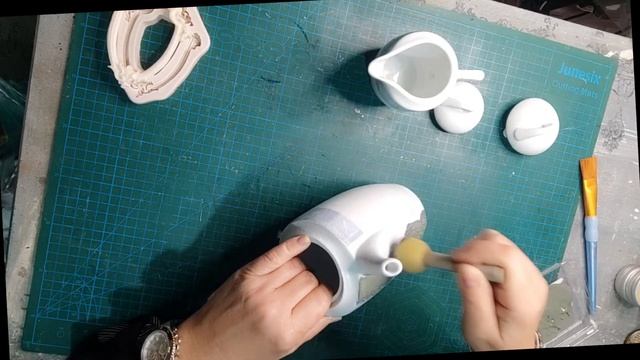 ?️Tutorial:Tea pot aging!!Πως φτιάχνω στοιχεία με ρητίνη!