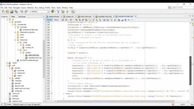 Excel con Symfony