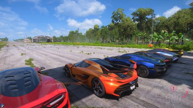 Venom F5 vs Jesko 1600 hp vs Chiron Super Sport vs Agera RS vs Nevera vs Evija vs Venom GT  FH5