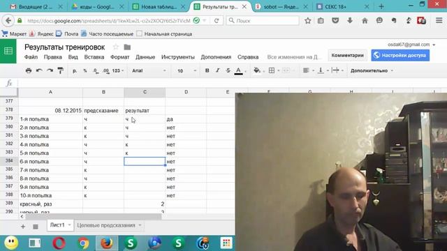 Тренировка интуиции 08.12.2015