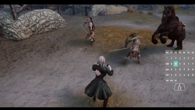 PC SKYRIM T_KUKU's animation :U MA ASOBI(DL Killmove and Horse motion only) motion MOD