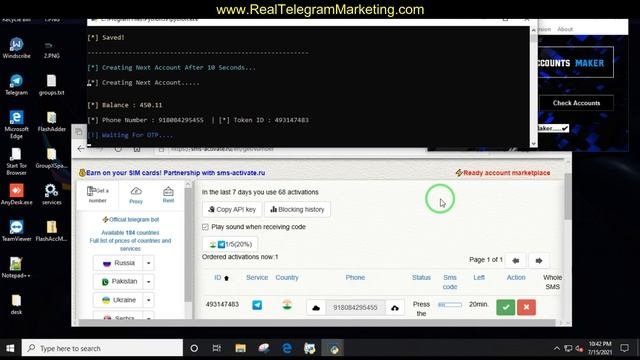 Telegram Auto Account Maker Python Telethon Based