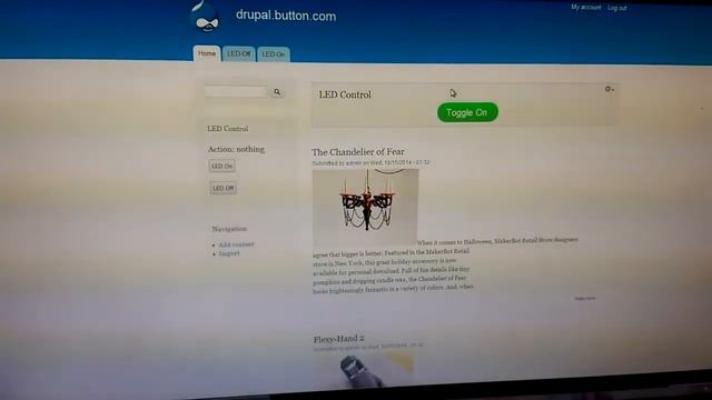 BeagleBone Black using Drupal to control GPIO Pins.
